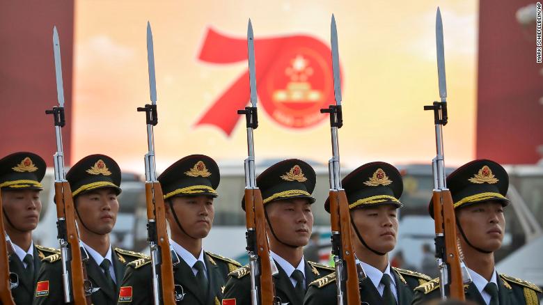 China shows off military in anniversary parade on October 1, 2019