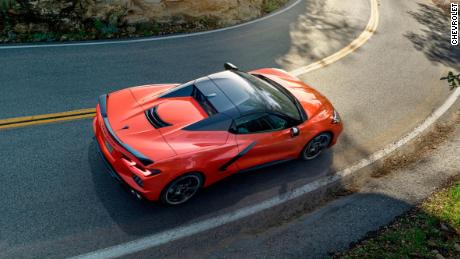 The 2020 Chevrolet Corvette Stingray convertible will be the first with a hard, rather than cloth, roof.