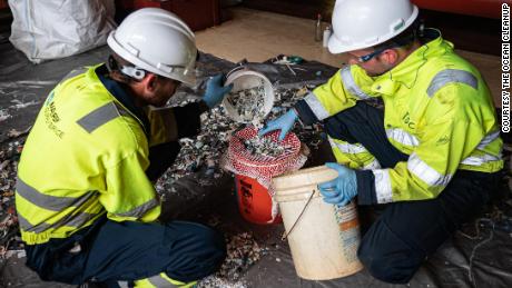 The Ocean Cleanup says its system was able to collect microplastics as small as 1 millimeter.