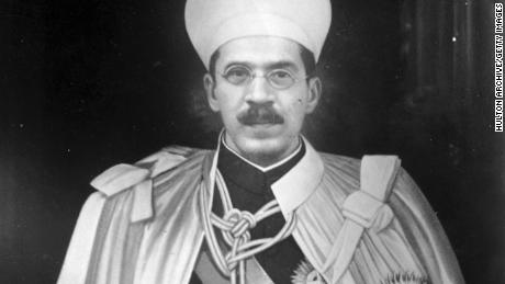 The Nizam of Hyderabad pictured in around 1940, eight years before he transferred the funds.