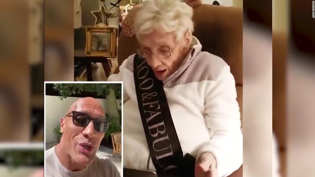 The Rock Surprised A 100 Year Old Fan With A Serenade Cnn Video 0494
