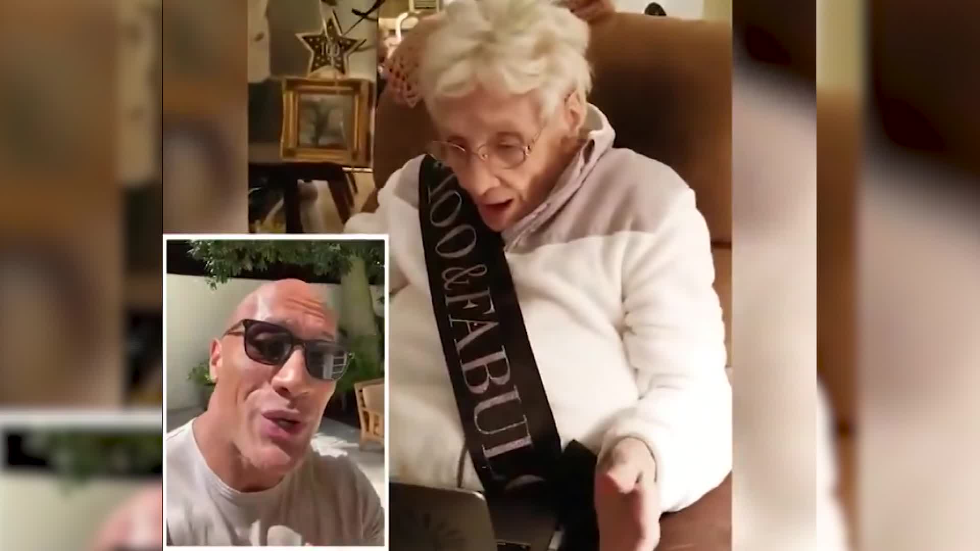 The Rock Surprised A 100 Year Old Fan With A Serenade Cnn Video