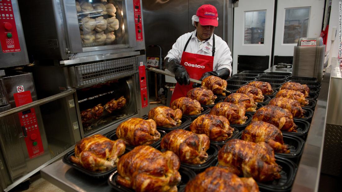 Costco&#39;s $4.99 birds. The company sold more than 90 million rotisserie chickens last year.