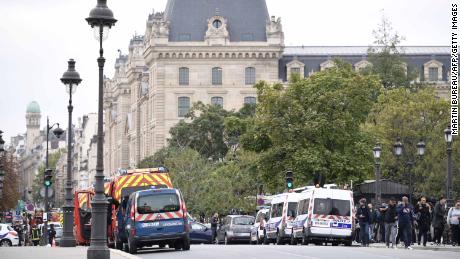 Knife Attacker Shot Dead Inside Paris Police Headquarters Cnn Video