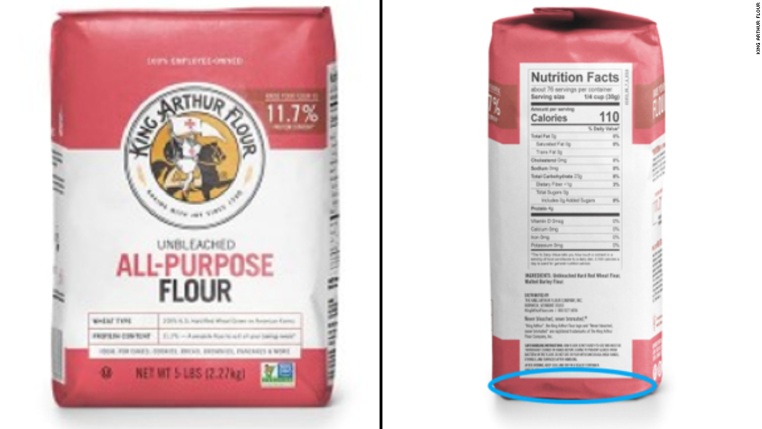 King Arthur Flour recalls some Unbleached AllPurpose Flour for