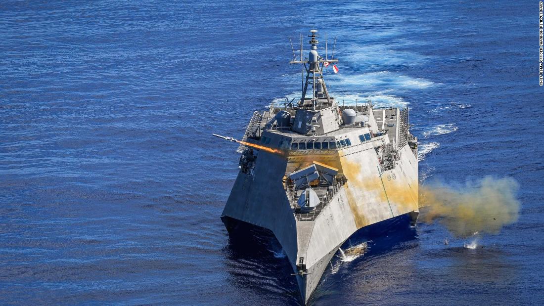 In the turbulent South China Sea, the US Navy bets on a troubled warship