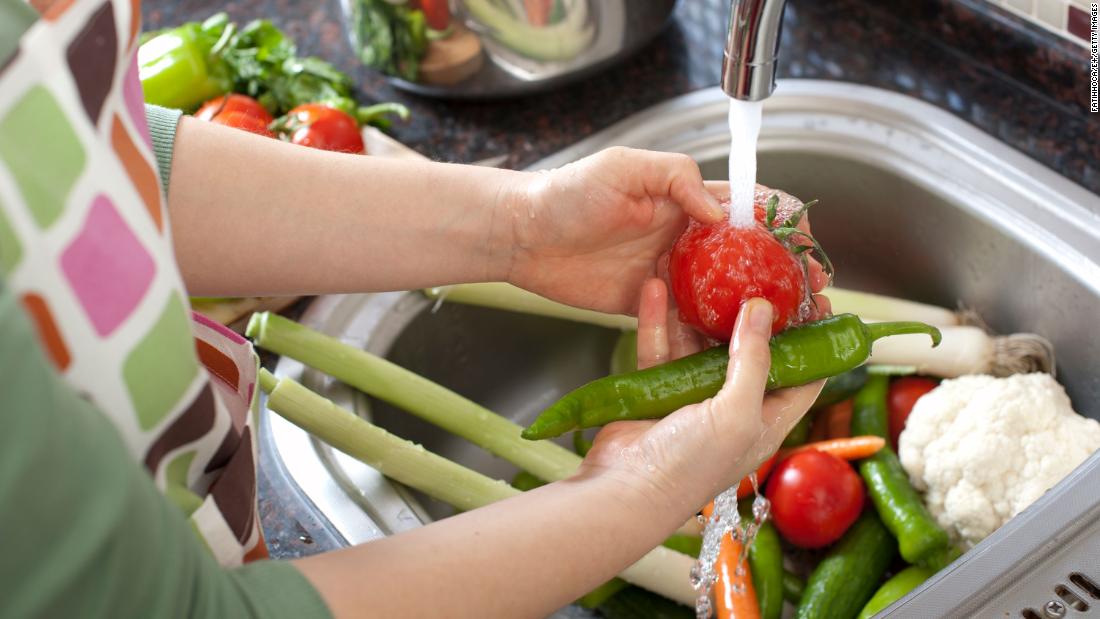 It&#39;s not a good idea to wash your veggies in the sink. &quot;Many people defrost raw meat products in sinks or rinse raw chicken and don&#39;t do more than run water to clean it,&quot; Gerba said. &quot;You really shouldn&#39;t be cutting up your salad in the kitchen sink.&quot; 