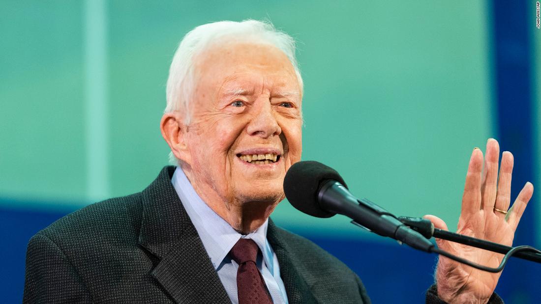 Jimmy Carter needed stitches after falling at home, but he traveled to