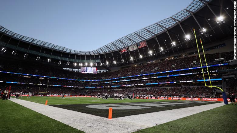 Sunday&#39;s game was the first of four NFL games to be played in London this season.