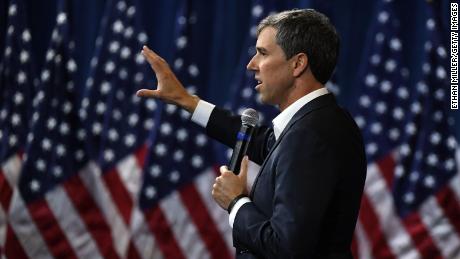 Beto O&#39;Rourke speaks during the 2020 Gun Safety Forum on October 2, 2019, in Las Vegas, Nevada. 