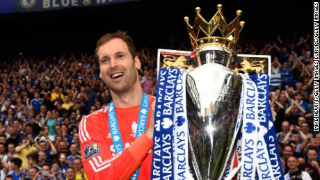 Petr Cech won four Premier League titles with Chelsea.