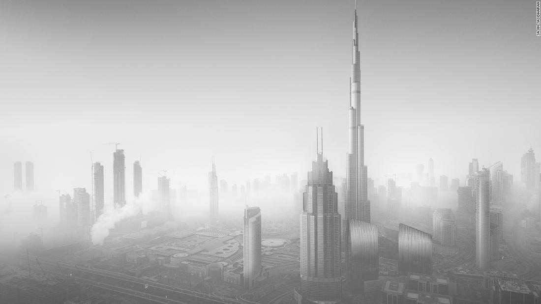 Dubai Skyscrapers Captured In Monochrome Style