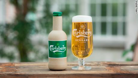 Carlsberg is working on beer bottles made of paper