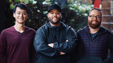 Chroma Stories founders Alex Li (left), Joshua Harris and John Barnett.