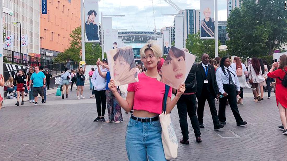 Lee Siwon at Wembley Stadium in the United Kingdom.