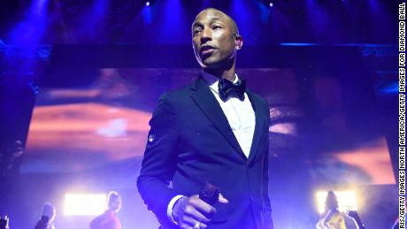 Pharrell Williams performs during Rihanna&#39;s 5th Annual Diamond Ball in New York City on September 12, 2019.