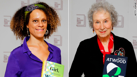 Bernardine Evaristo, left, and Margaret Atwood are co-winners of this year&#39;s Booker Prize.