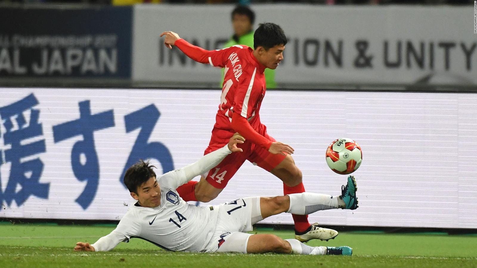 North and South Korea play first men's soccer match on North Korean