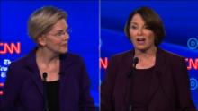 klobuchar warren split debate