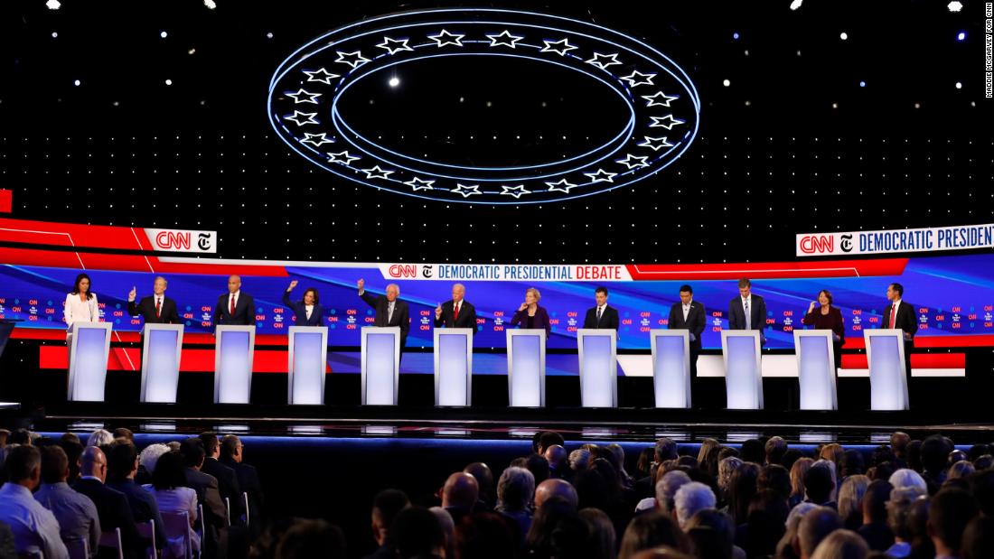 In Pictures The Democratic Debate In Ohio