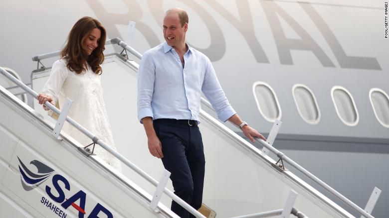 Prince William and Kate flew from Islamabad to Lahore for a day of engagements Thursday. 