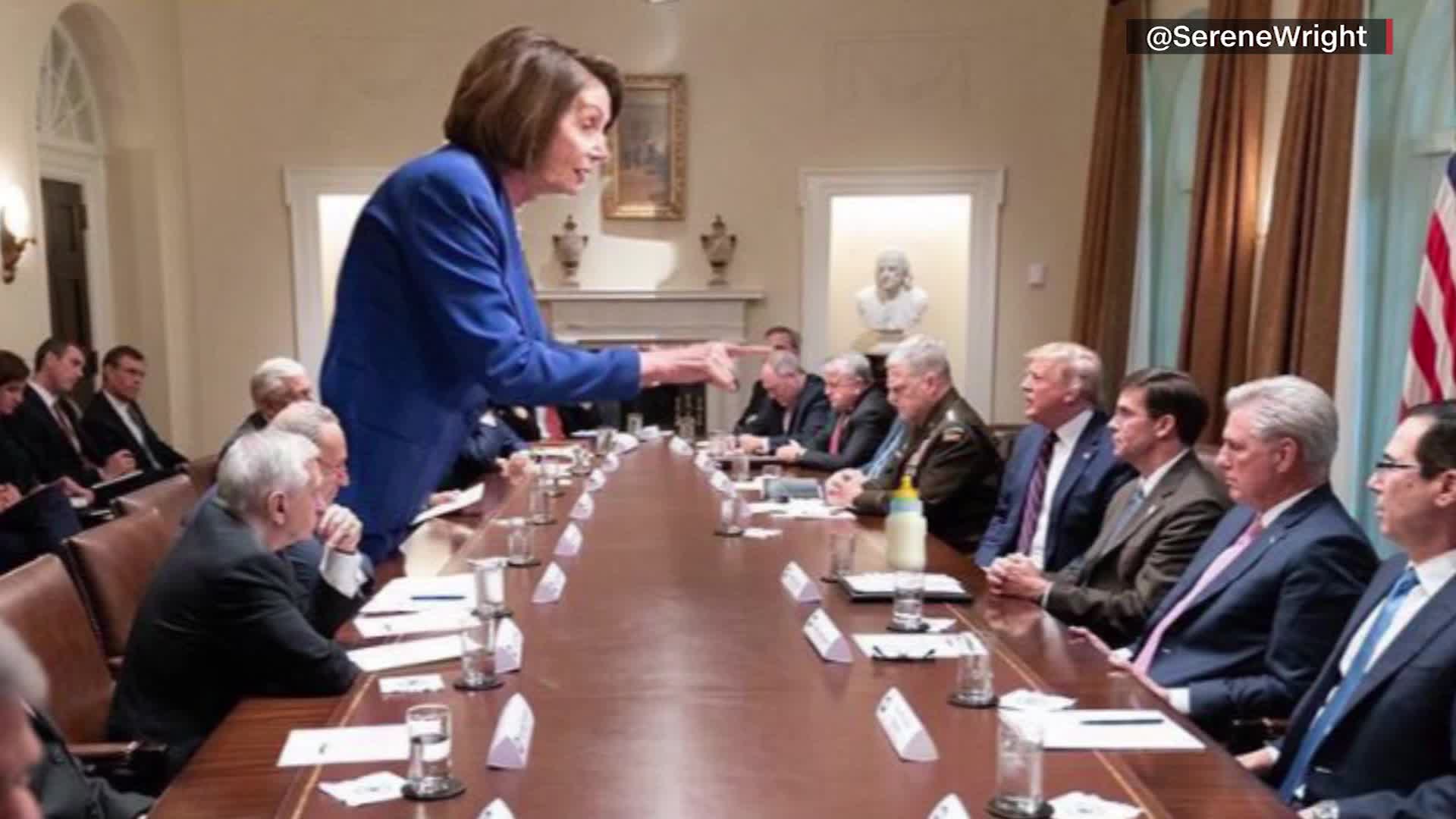 Internet melts down over Nancy Pelosi photo from Trump meeting - CNN Video