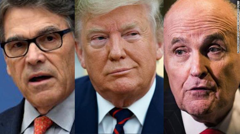 Trump asked Perry, State Dept. officials to work with Guiliani on Ukraine