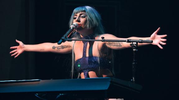 Lady Gaga Plummets Backward Off Stage While Dancing With A Fan Cnn
