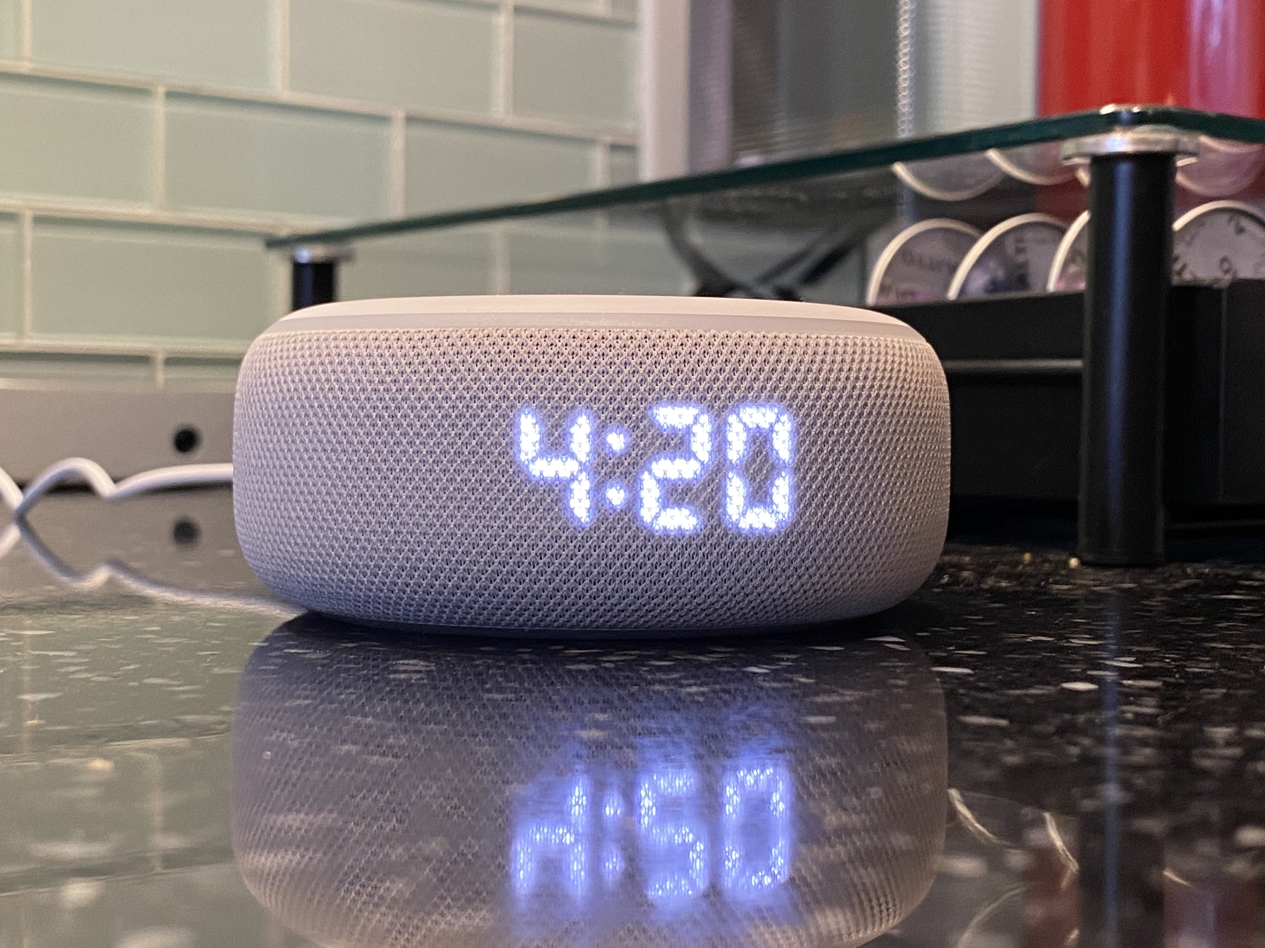 echo dot with clock