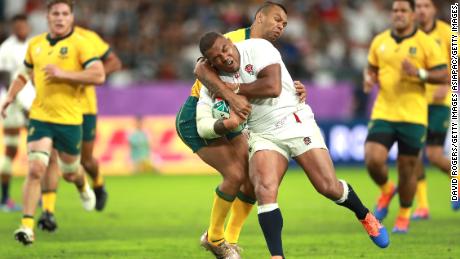 Kurtley Beale was powerless to stop Kyle Sinckler&#39;s charge to the line.