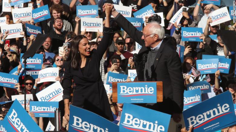 aoc and bernie sanders