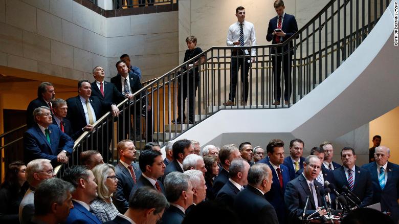 Watch GOP lawmakers storm hearing