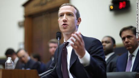WASHINGTON, DC - OCTOBER 23: Facebook co-founder and CEO Mark Zuckerberg testifies before the House Financial Services Committee in the Rayburn House Office Building on Capitol Hill October 23, 2019 in Washington, DC. Zuckerberg testified about Facebook&#39;s proposed cryptocurrency Libra, how his company will handle false and misleading information by political leaders during the 2020 campaign and how it handles its users&#39; data and privacy. (Photo by Chip Somodevilla/Getty Images)