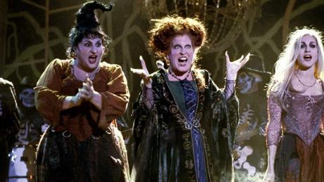 The trio appear in a scene from the 1993 film "Hocus Pocus."