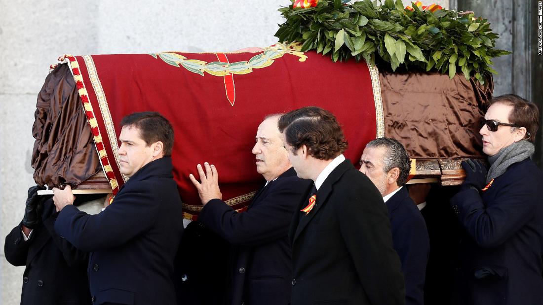 Controversial exhumation of Franco's takes place in Spain 