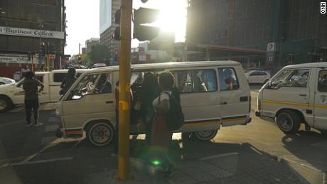 Taxibuses are the most common form of public transport in South Africa