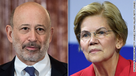 Lloyd Blankfein fears Elizabeth Warren wants &#39;cataclysmic change&#39; for US economy