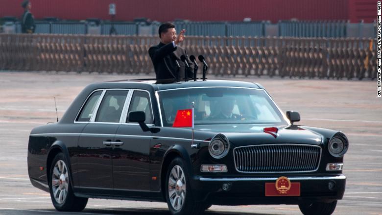 Chinese President Xi Jinping  inspects the troops during a parade to celebrate the People&#39;s Republic of China&#39;s 70th anniversary on October 1, 2019 in Beijing.