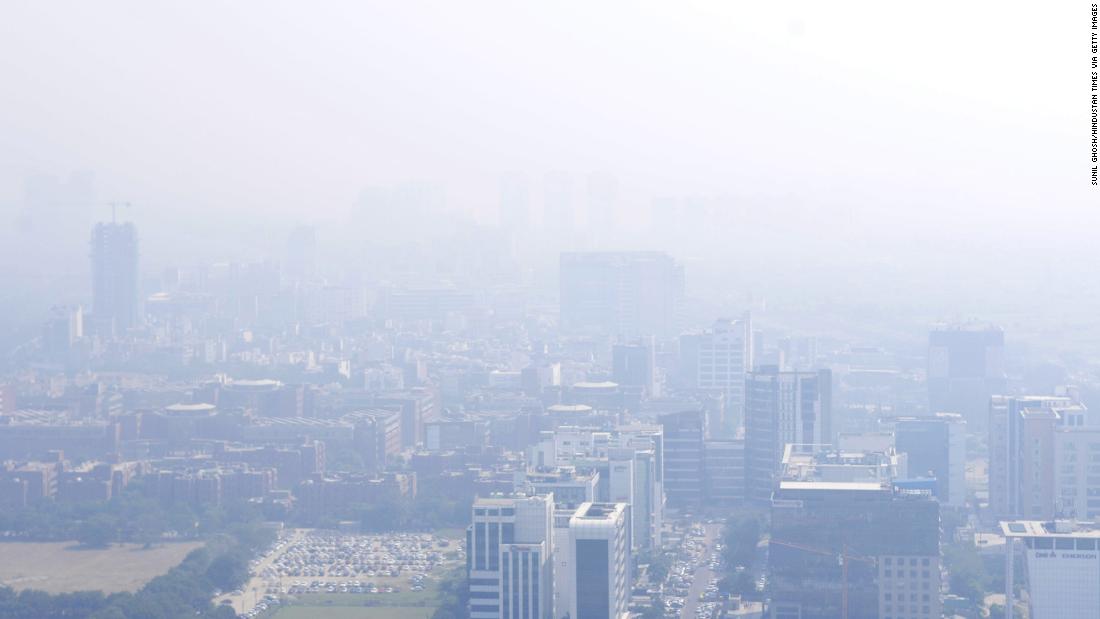 Smog in Noida, India on October 23, 2019.