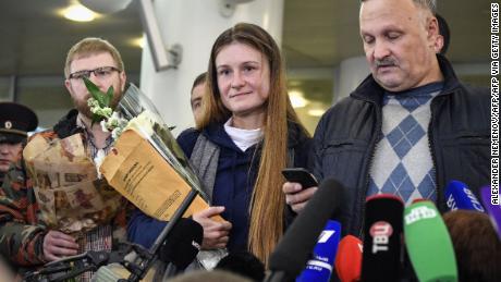 Maria Butina, back in Russia, says she was pressured to plead guilty