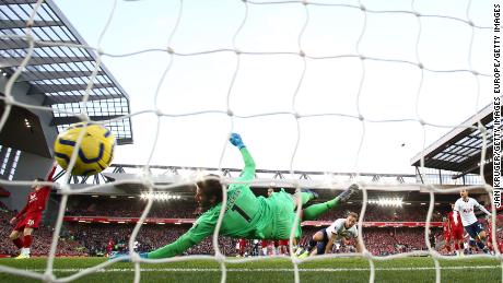 Harry Kane scored inside the first minute at Anfield. 