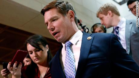 Rep. Eric Swalwell is seen at the Capitol on Tuesday, October 29.