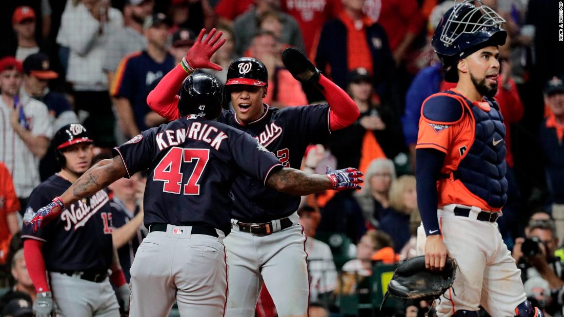 world series champions 2019 washington nationals beat houston astros 4 3 t  shirt in 2023