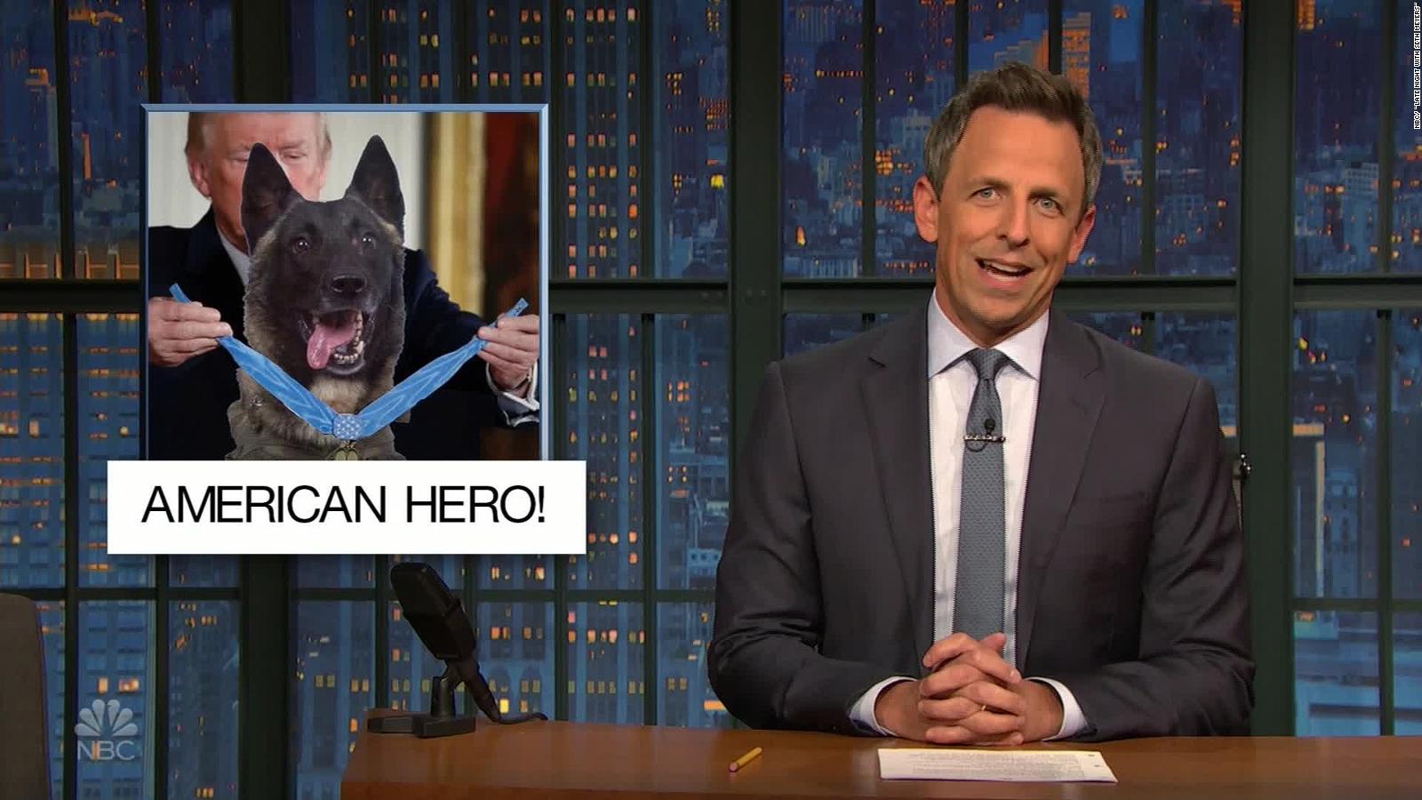 Seth Meyers Roasts Trump For His Dog Tweet Cnn Video