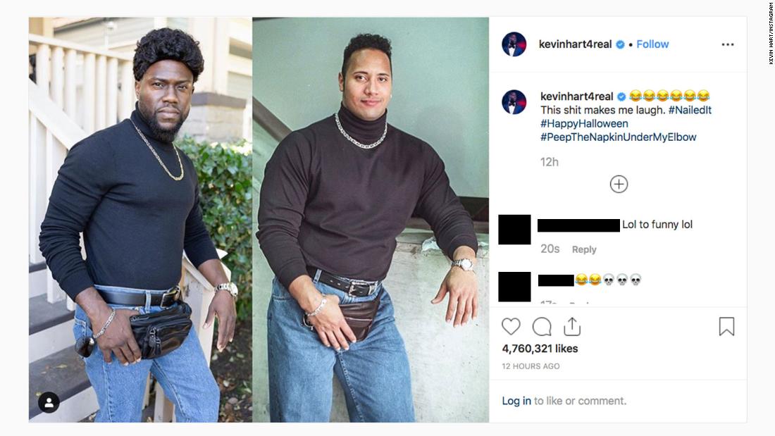 the rock with the turtleneck