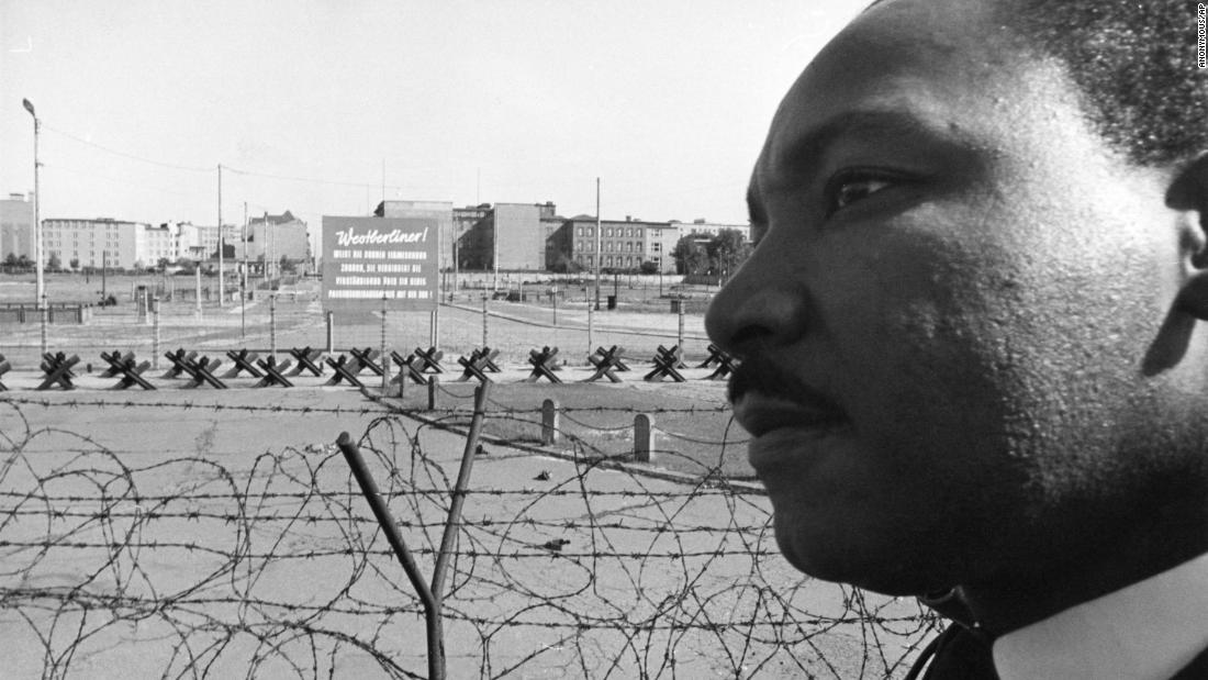 Martin Luther King Jr. gave sermons in both East and West Berlin during his September 1964 visit to the city. He won the Nobel Peace Prize later the same year. 
