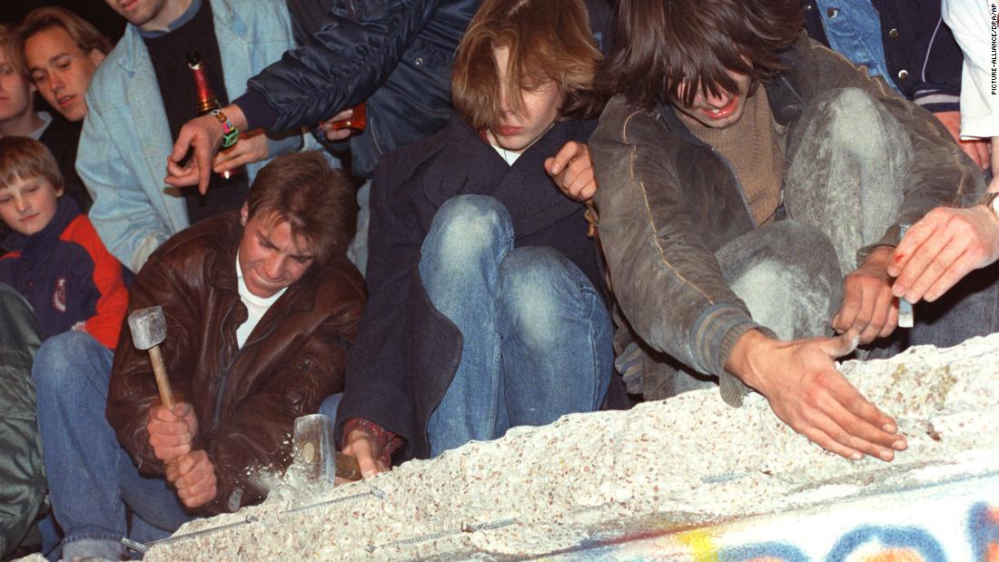 On November 9, 1989, the East German government opened the country&#39;s borders with West Germany. The following day, citizens tried to pull down the Wall with just about any tool they could get their hands on. 