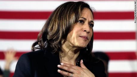 Democratic presidential candidate Sen. Kamala Harris, D-Calif., listens to a question at a campaign event in Portsmouth, N.H., Monday, Feb. 18, 2019. (AP Photo/Elise Amendola)