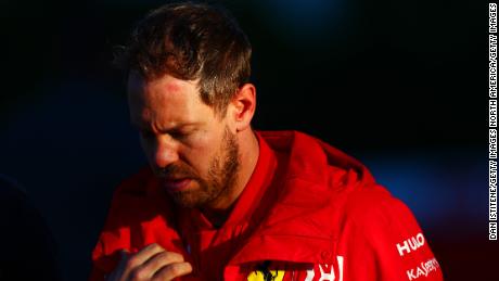 AUSTIN, TEXAS - NOVEMBER 01: Sebastian Vettel of Germany and Ferrari walks in the Paddock after practice for the F1 Grand Prix of USA at Circuit of The Americas on November 01, 2019 in Austin, Texas. (Photo by Dan Istitene/Getty Images)