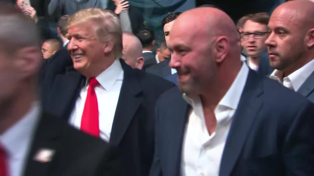 Trump receives boos and cheers at UFC fight - CNN Video